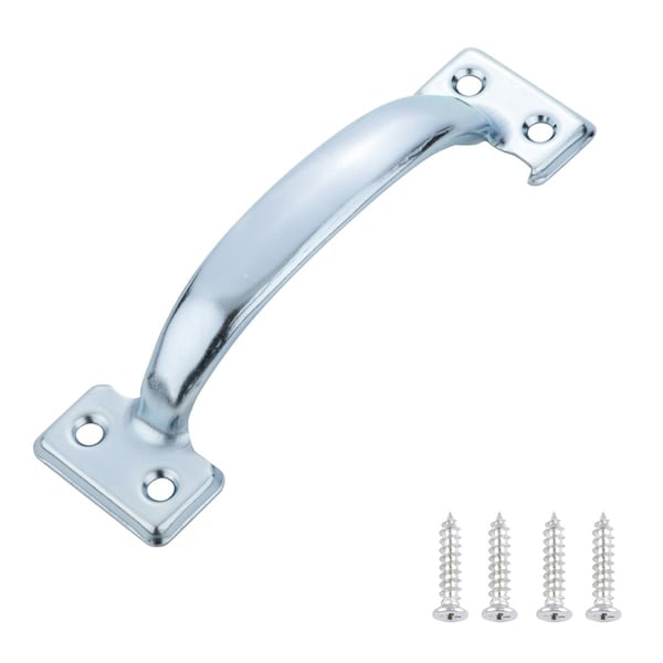 South Main Hardware 5.5 in. (140 mm) Silver Steel Cabinet Drawer Pull (2PK) SH3080-SLV-2 - main